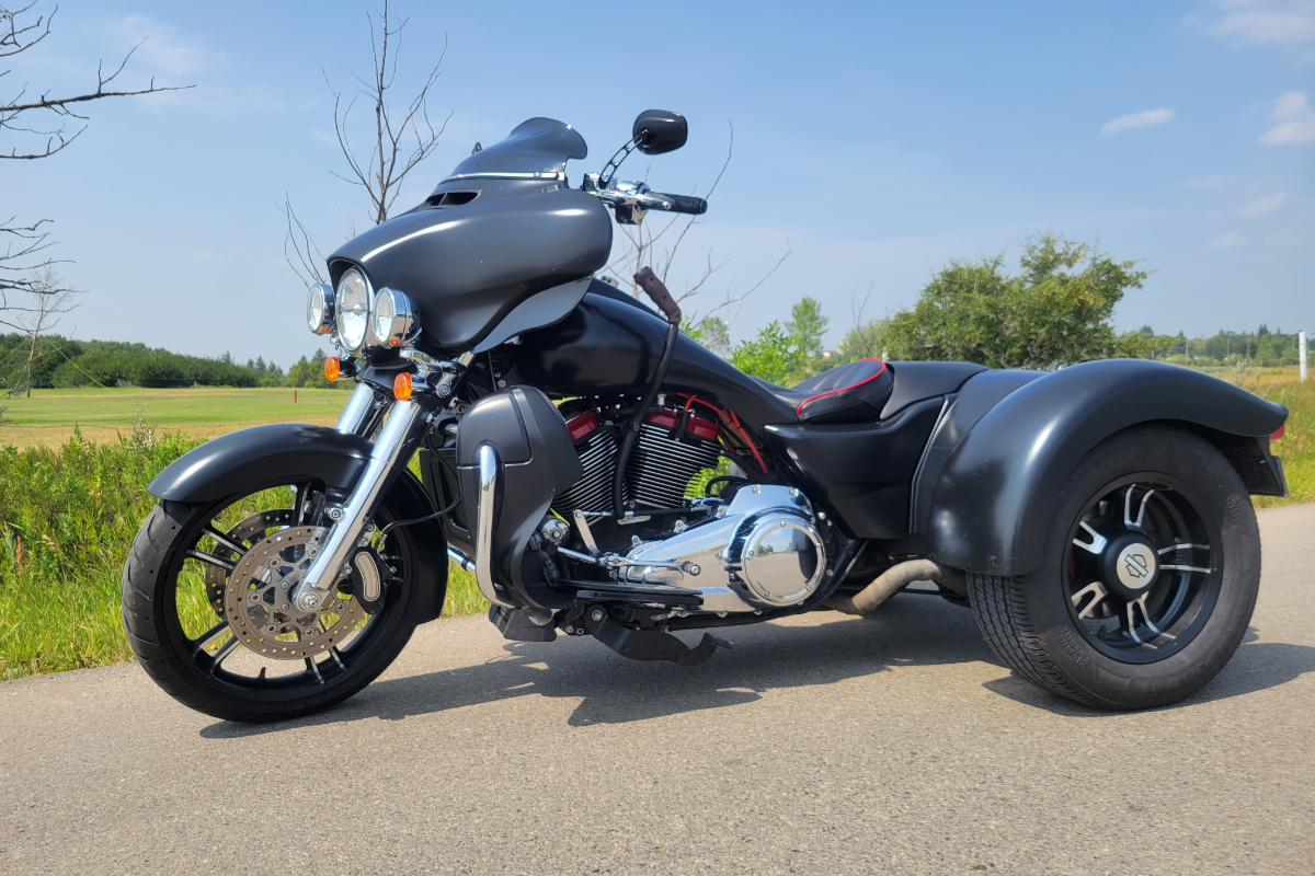 dirtbag leather hd trike